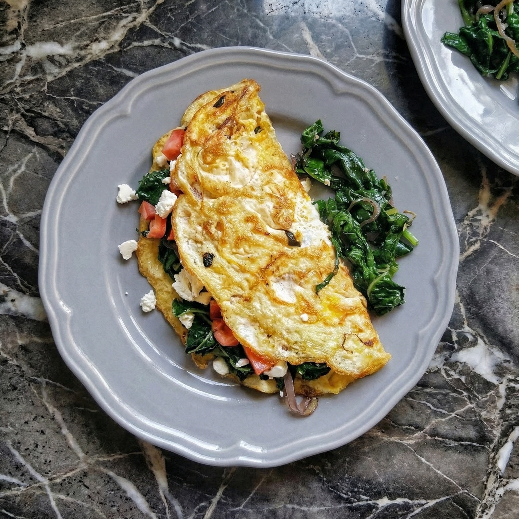 Spinach Feta Omelette: Fluffy and Fresh, 10-Minute Breakfast